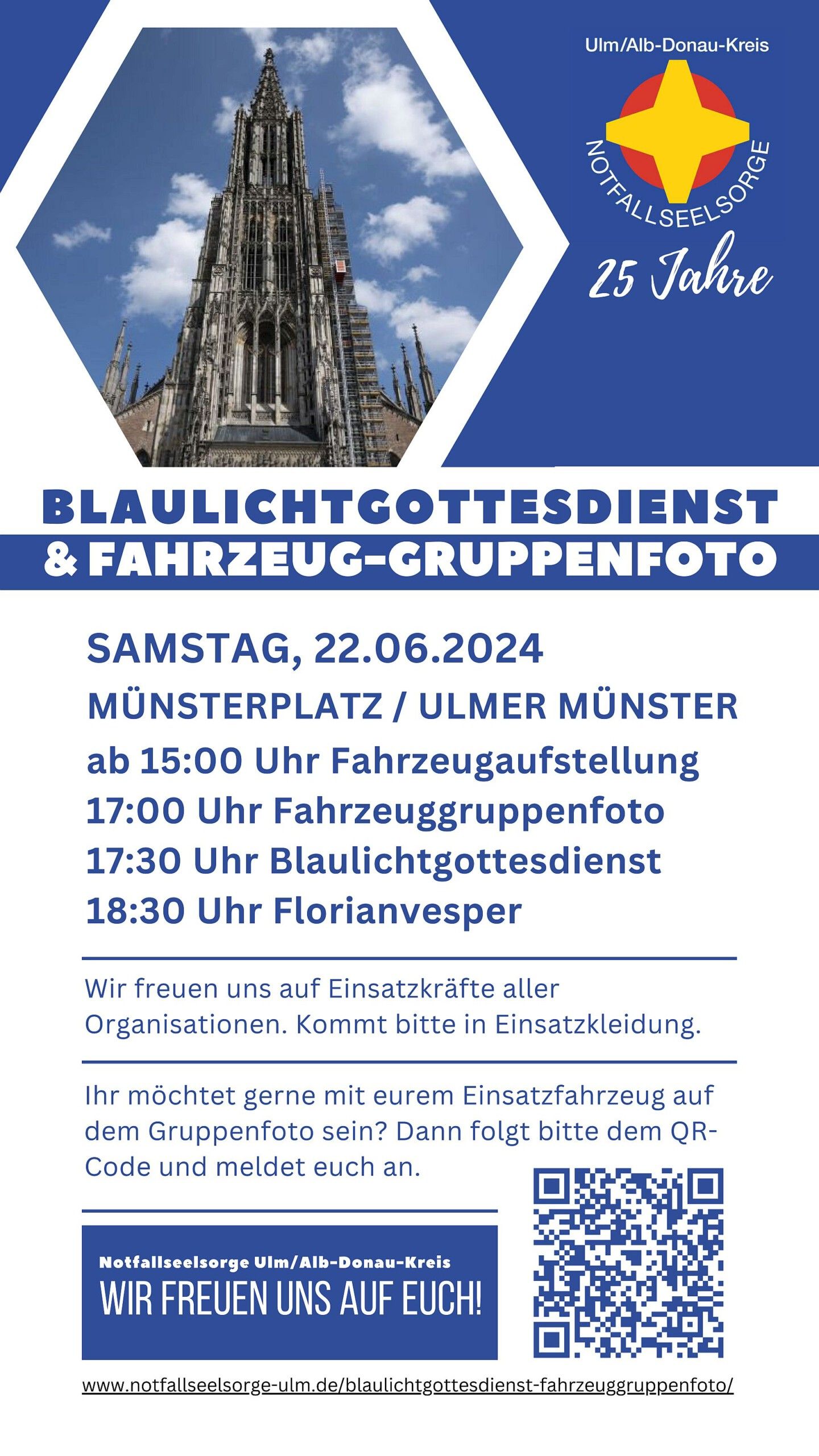 BLAULICHTGOTTESDIENST & FAHRZEUG-GRUPPENFOTO