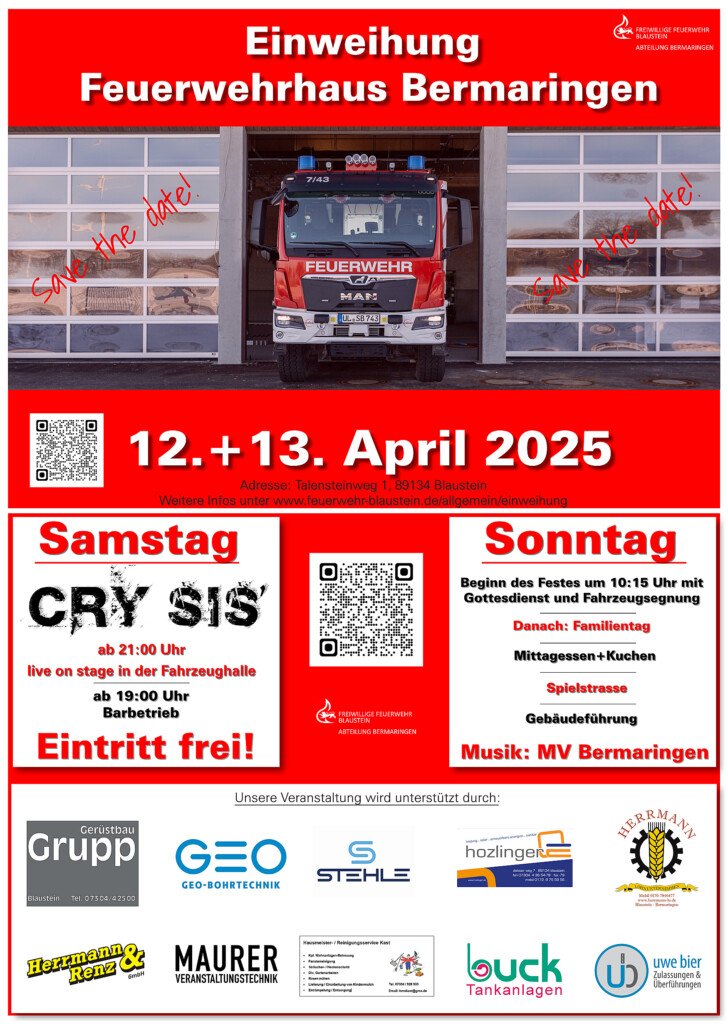 Bermaringen_Fwhs-Einweihung Fahrzeugsegnung HLF10