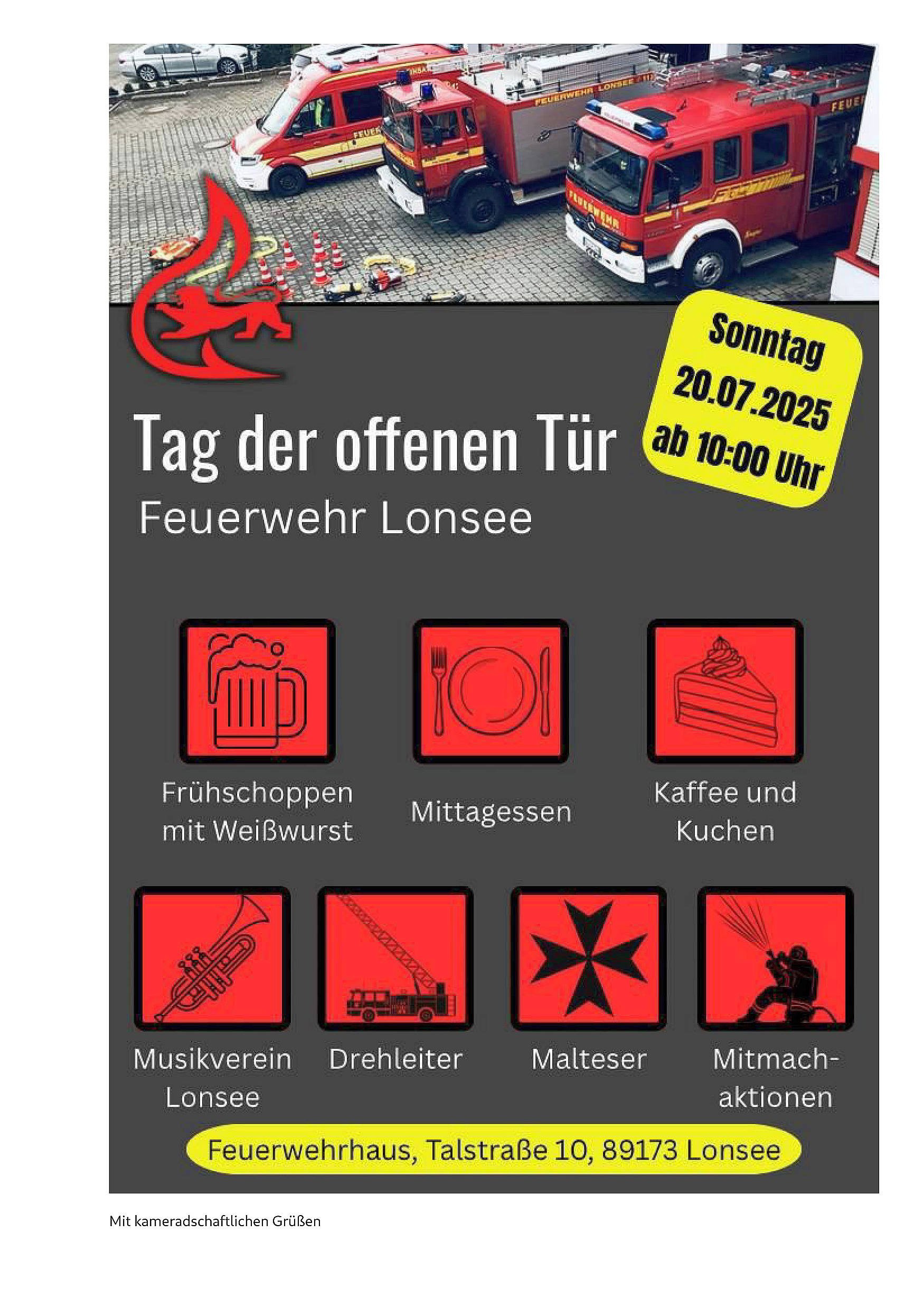 Feuerwehr Lonsee Tag der offenen Tür
